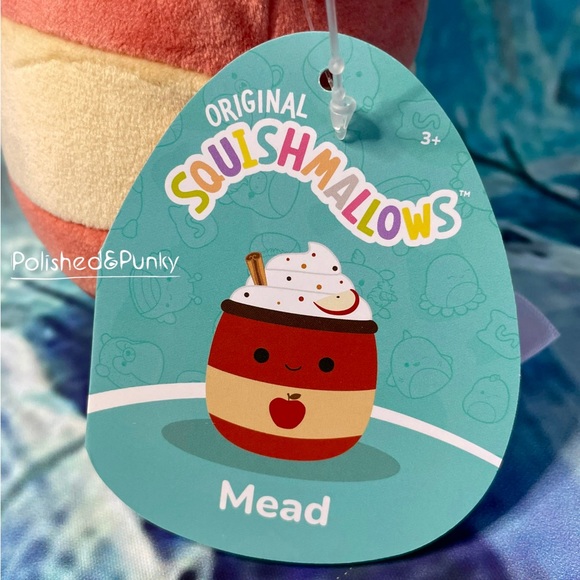 Holiday Squishmallow Mead the Apple Cider Cup New w/Tags~ 2023 Collection 5 inch - Picture 4 of 4